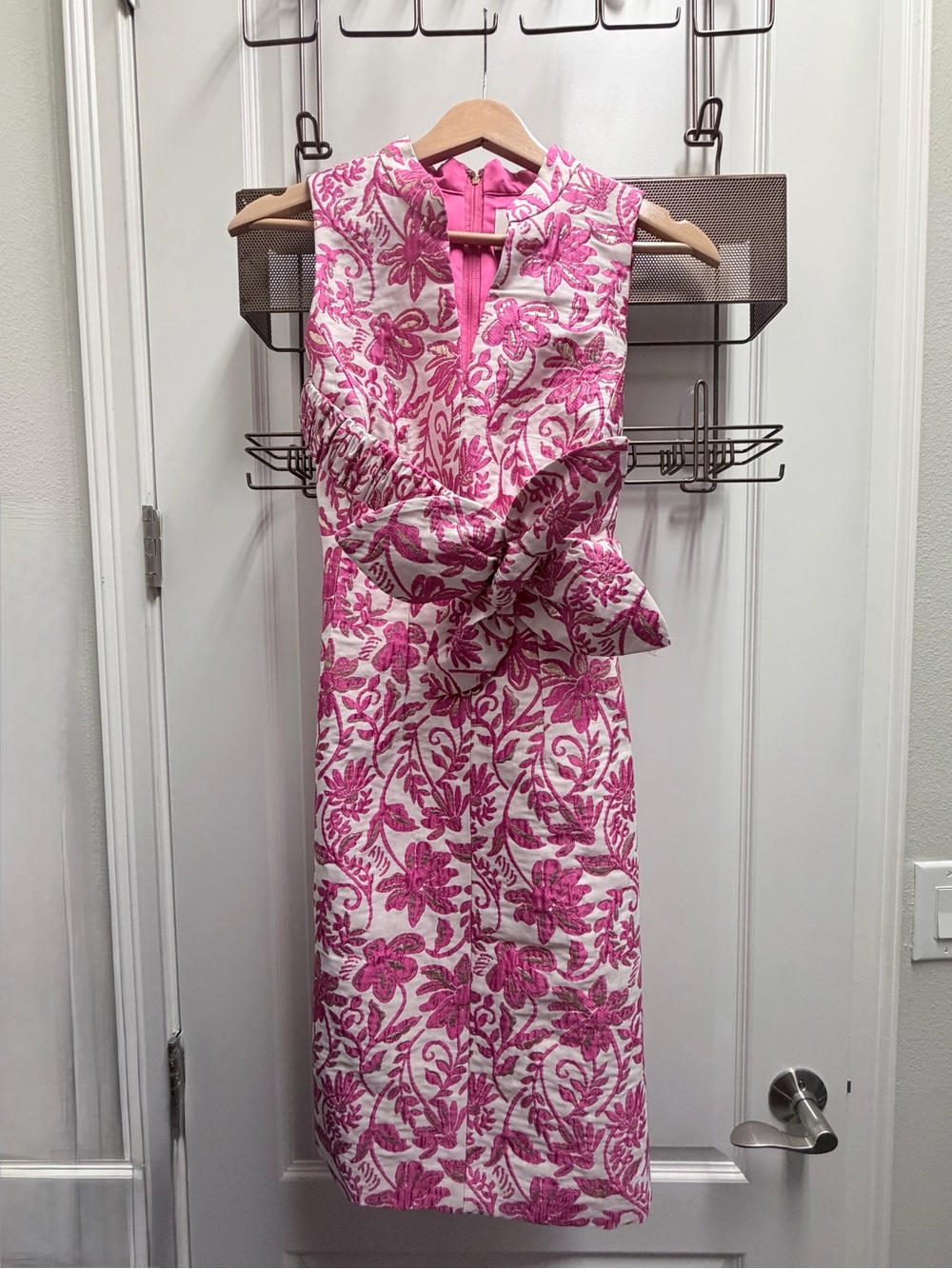 Lilly Pulitzer Pink Floral Sleeveless Shift Dress - Picture 2 of 2
